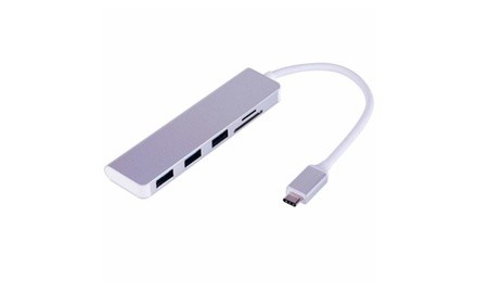 5in1 USB Type C to 3-Port USB 3.0 SD Card Hub for MacBook Pro 13