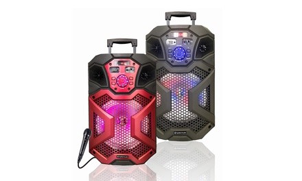 TopTech Fully Amplified Portable Bluetooth 1500 Watts Peak Power Party Speaker