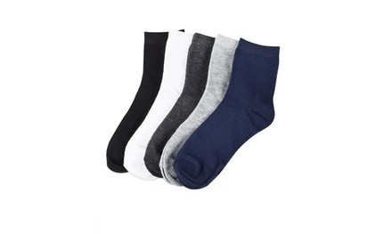 Unisex Anti-Fatigue Everyday Bamboo Compression Socks (5-Pairs)