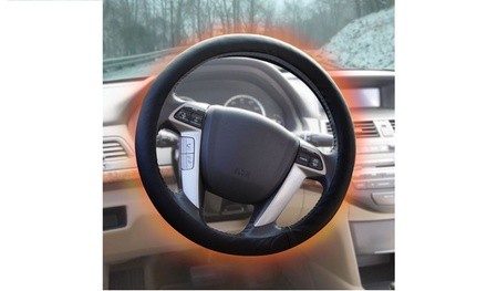 Tight Fit 12V Heated Car Steering Wheel Cover