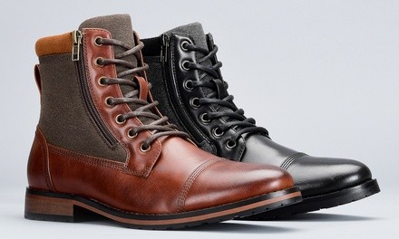 Harrison Men's Zipper Combat Boots