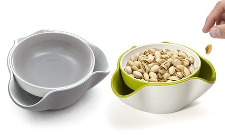 Joseph Joseph Double Dish Snack Serving Bowl (1- or 2-Pack)