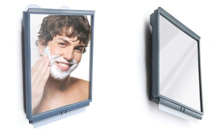 Fogless Shower Bathroom Mirror with Squeegee and Travel Bag