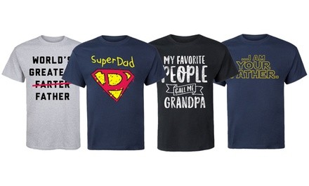 Men's Dad and Grandpa Humorous Themed Tees (S-3XL)