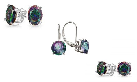 Rainbow Topaz 6.00 CTTW Earrings Collection by Valencia Gems (3 Pairs)