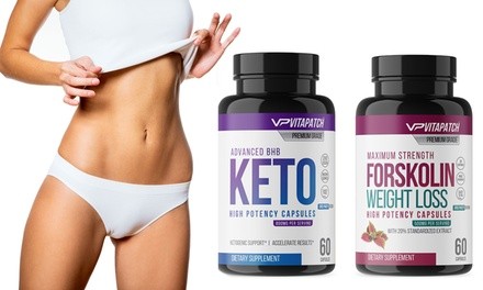 BHB Keto Diet Pills & Pure Forskolin Extract Fat Burner (Combo)