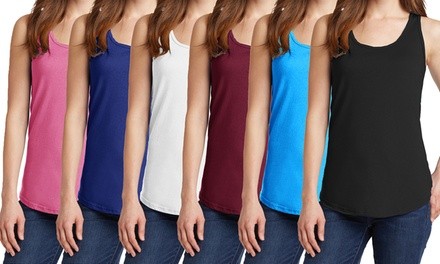 Women's Fitted Cotton Stretch Tank Top (3-Pack)