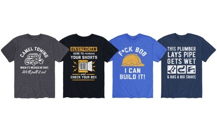 Men's Fun Construction Tees (S-3XL)