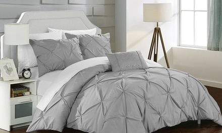 Armi Pinch-Pleated Microfiber Duvet Cover Set (3- or 4-Piece)