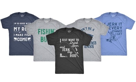 Men's Funny Fishing Tees (S-2XL)