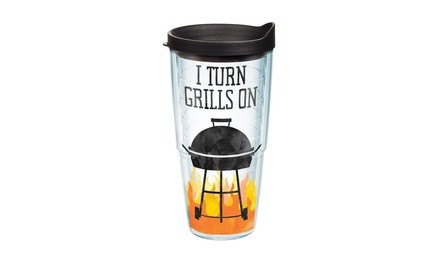 Tervis 1247874 I Turn Grills On Tumbler, Tritan, 24 Oz