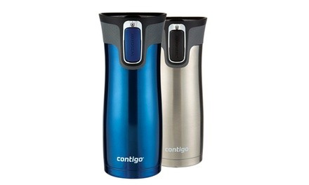 Contigo 70340 Autoseal Travel Mug, 16 Oz, Stainless Steel