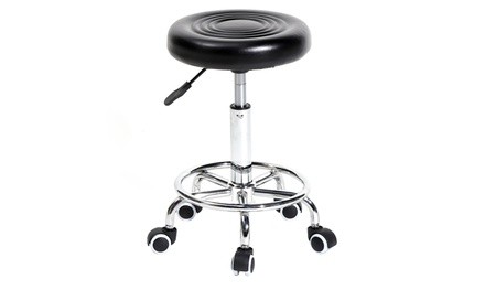 Round Stool with Lines Rotation Bar Stool 