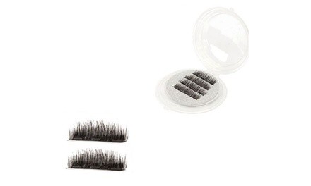 3D Magnetic Triple Magnetic False Eyelashes Full Size Longer Reble 4pcs/1 Set