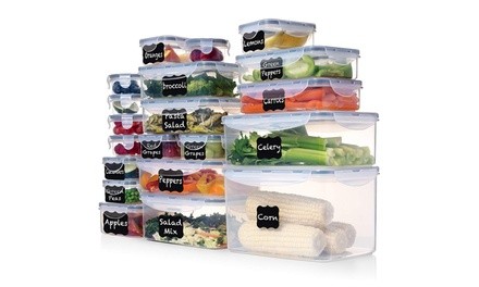 Set of 20 Food Storage Containers with Lids 