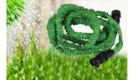 Special Flexible Hose Deluxe Extends up to 50 ft Full Size Garden Hose