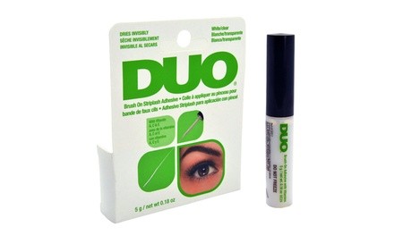 DUO BRUSH ON Striplash Adhesive Eyelash Glue / White Clear