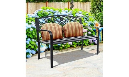 Costway 50'' Patio Park Garden Bench Porch Chair