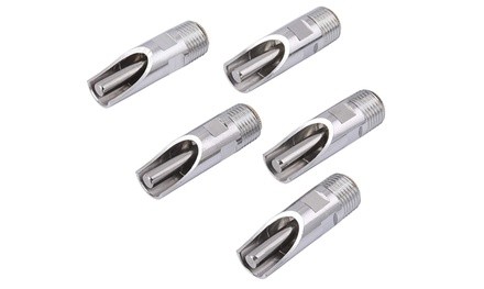  5 Pcs 1/2 inch NPT Stainless Steel Automatic Pig Nipple Water Feeder Drinker