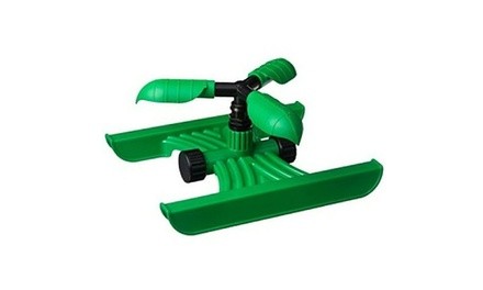 360 Degree Circle Rotating Water Sprinkler 3 Nozzles Three Arm Garden Watering