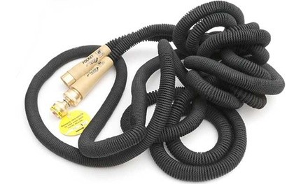 Gardening 50ft Expandable Lawn Watering Equipment Outdoor Hose Top Brass Bullet 