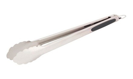  BBQ Barbecue Grill Tongs Resin Stainless Steel - pack of 12