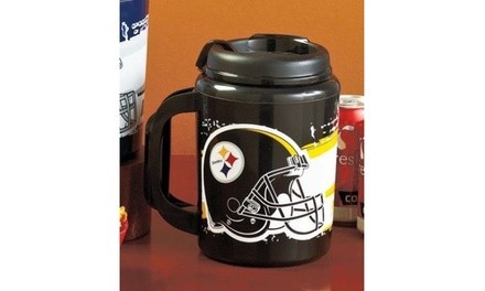 NFL Pittsburgh Steelers Travel Mug - Jumbo 34 Oz - Insulated Chugger