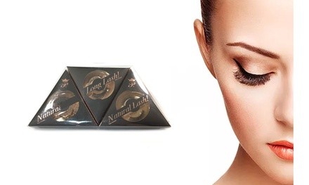 Ultra-lightweight 3 Pair Long Lasting Natural Lashes 