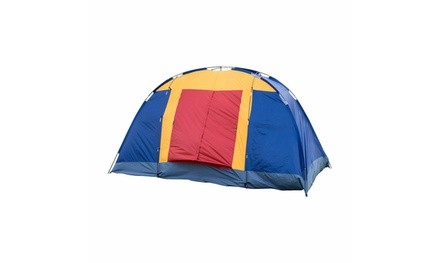 8 Person Portable Family Large Tent for Traveling Camping Hiking &Blue