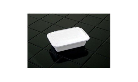 Pactiv NC838 24 oz Micro Combo Container with Lid White - Case of 150