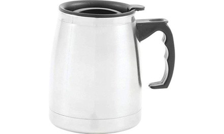 Maxam 16oz Double Wall Stainless Steel Boat Mug