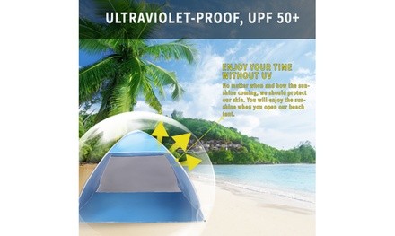 2-3 Person Beach Pop Up Sun Shelter Tent