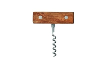 Twine 3415 Country Home Corkscrew, Steel/Wood, Brown