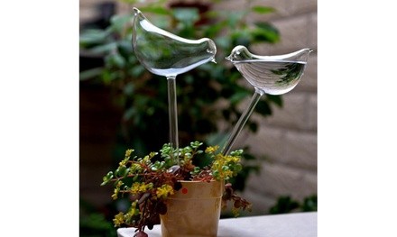 Automatic Cute Birds  Watering Equipment Garden Plant Watering Device  Glass