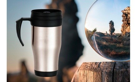 Ideal Travel Mug To Enjoy Coffee Or Tea Anytime On The Go