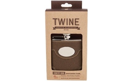 Twine 3085 Bootlegger Flask, 6 Oz, Metallic