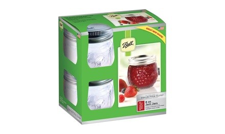 Ball 1440081210 Collection Elite Mouth Canning Jar, 8 Oz