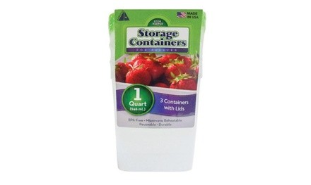 Arrow Stor-Keeper 00044 Freezer Storage Container, Quart