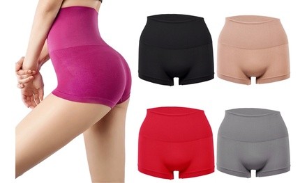 12 Pieces Women's High Waist Tummy Control Boyshorts