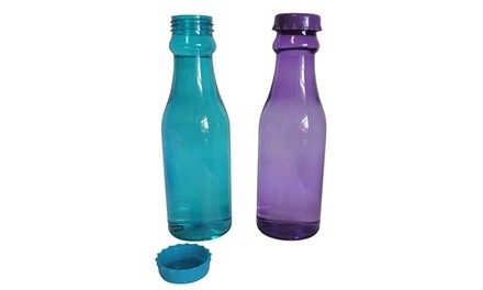 2 Soda Pop Style Drinking Water Bottle With Cap 24oz Novelty Craft Candy Jar