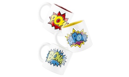 POW! BONK! KAPOW! 3pc Mug Set