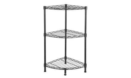 3-Tier Corner Wire Shelving