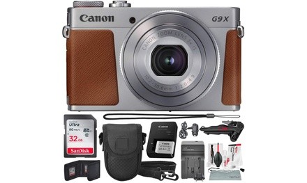 Canon PowerShot G9 X Mark II Wi-Fi Enabled DigitalCamera Silver with Xpix Tripod