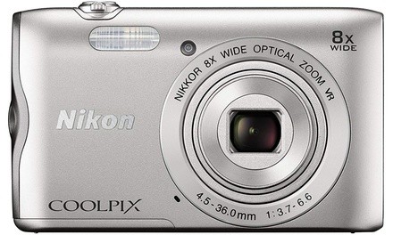 Nikon Coolpix A300 20 MP Point  Shoot Digital Camera, Silver