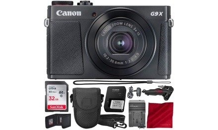 Canon PowerShot G9 X Mark II Wi-Fi Enabled Digital Camera with Xpix Tripod  