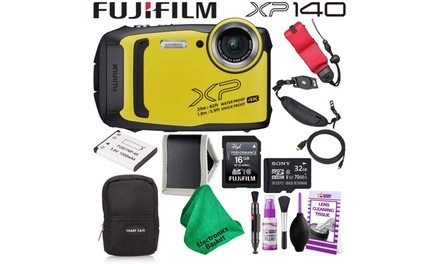 Fujifilm FinePix XP140 600020657 Waterproof Digital Camera Yellow Mid-Range 