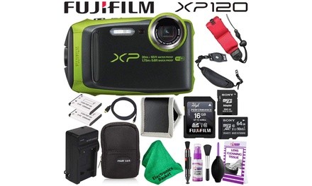 Fujifilm FinePix XP120 600019756 Waterproof Digital Camera Lime Essential Access