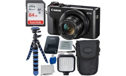 Canon PowerShot G7 X Mark II Digital Camera Deluxe Bundle Includes  12 Gripster