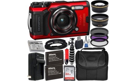 Olympus Tough TG-6 Digital Camera with Deluxe Accessory Bundle  Includes: SanDis