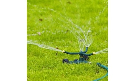 3-Arm Circular Pattern Rotating Lawn Sprinkler Watering Equipment